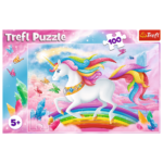 Puzzle Trefl Lumea de cristal a unicornilor 100 piese