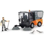 Masina Dickie Toys Playlife Street Sweeper cu figurina si accesorii