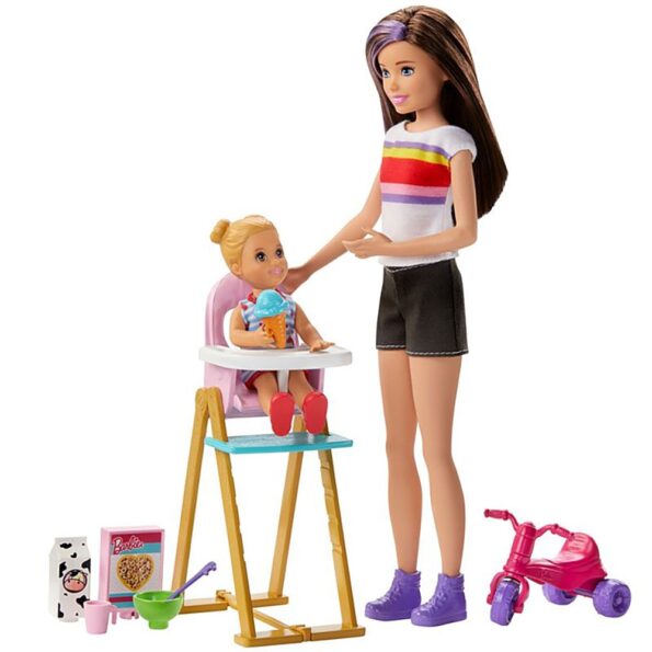 Set Barbie by Mattel Family Skipper Mamica si bebelus